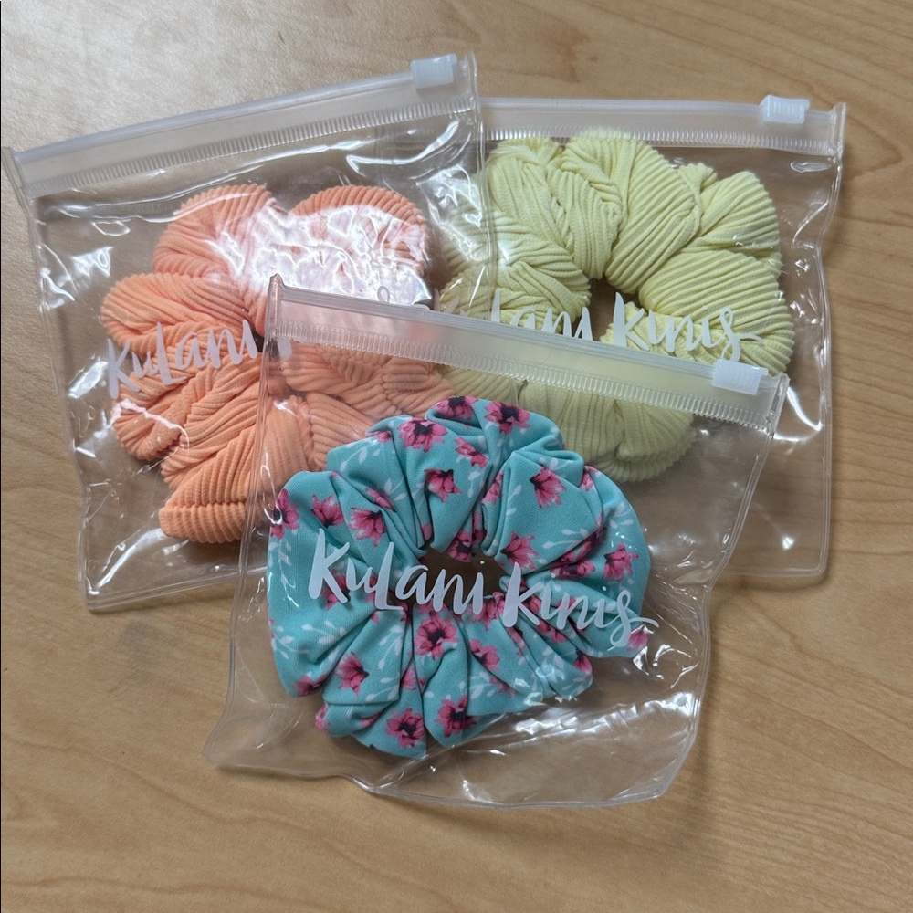 Kulani Kinis Colorful Hair Scrunchies Set